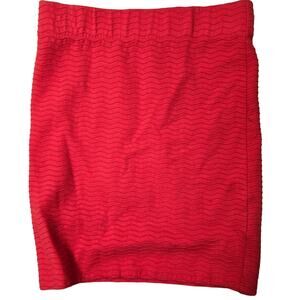 Jack Wills Red Midi Skirt